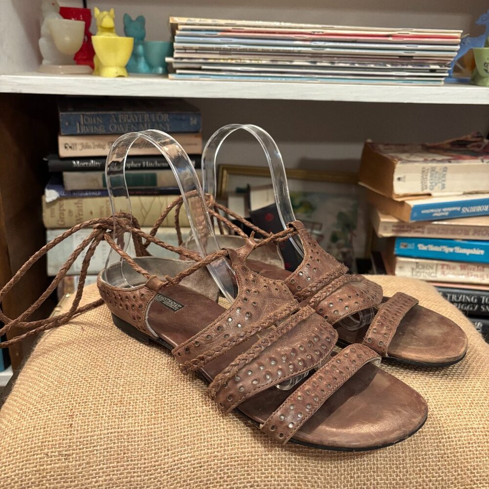 ALL SAINTS LEATHER SANDALS